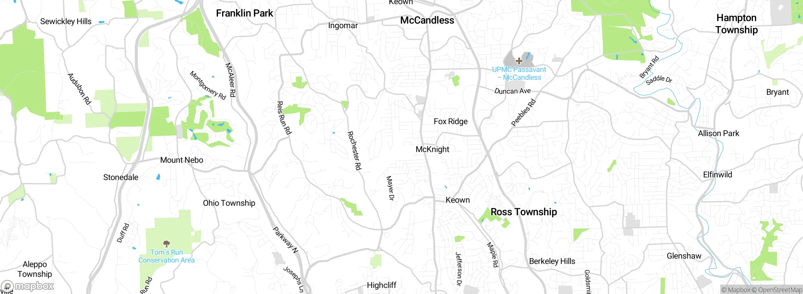 Map showing approximate location