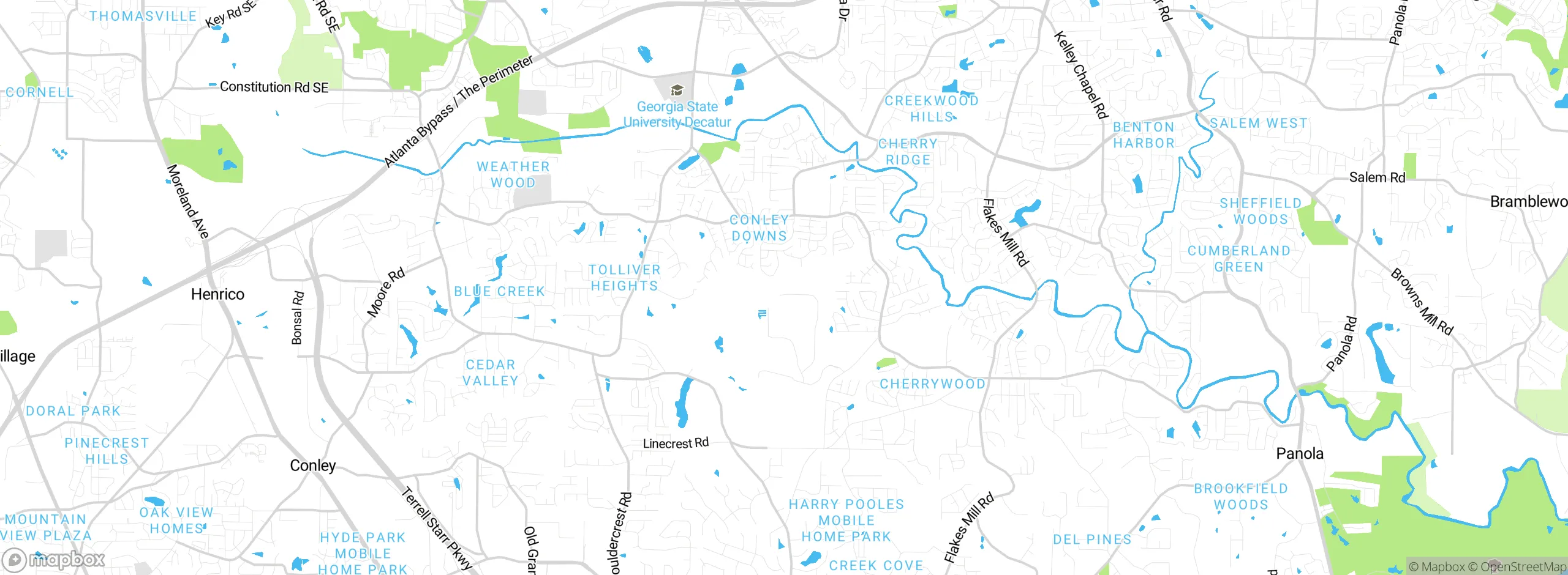 Map showing approximate location