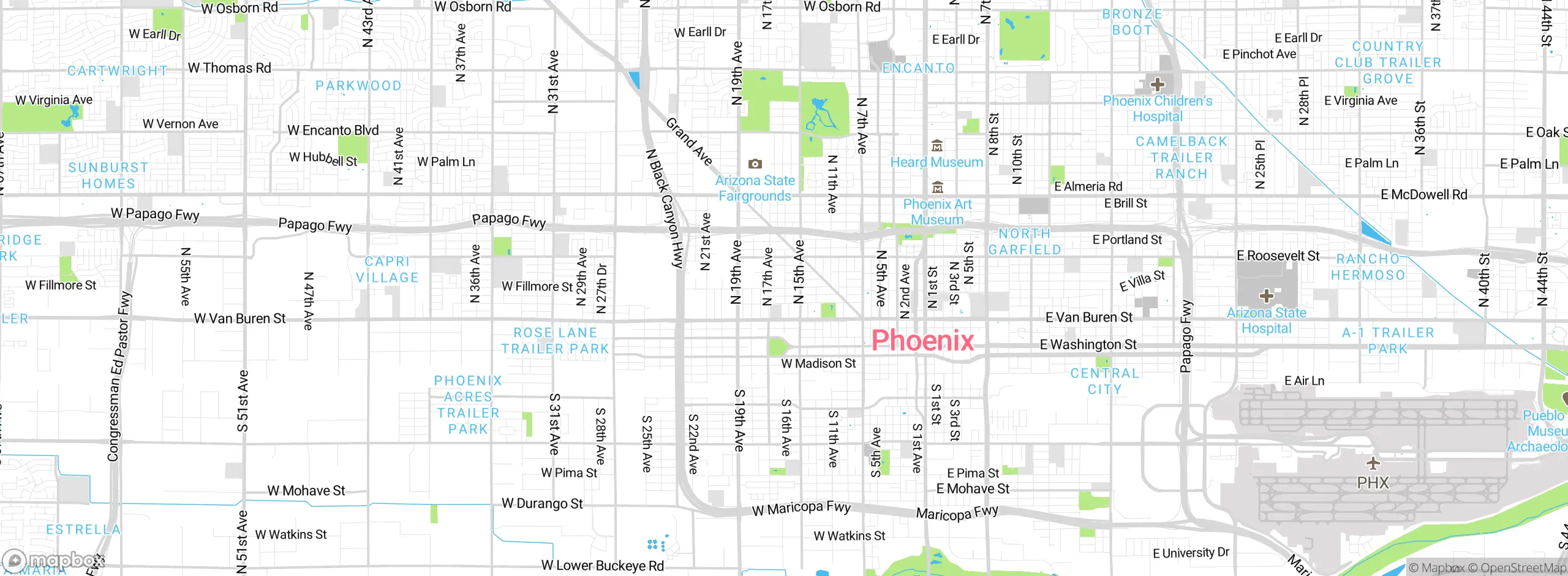 Map showing approximate location