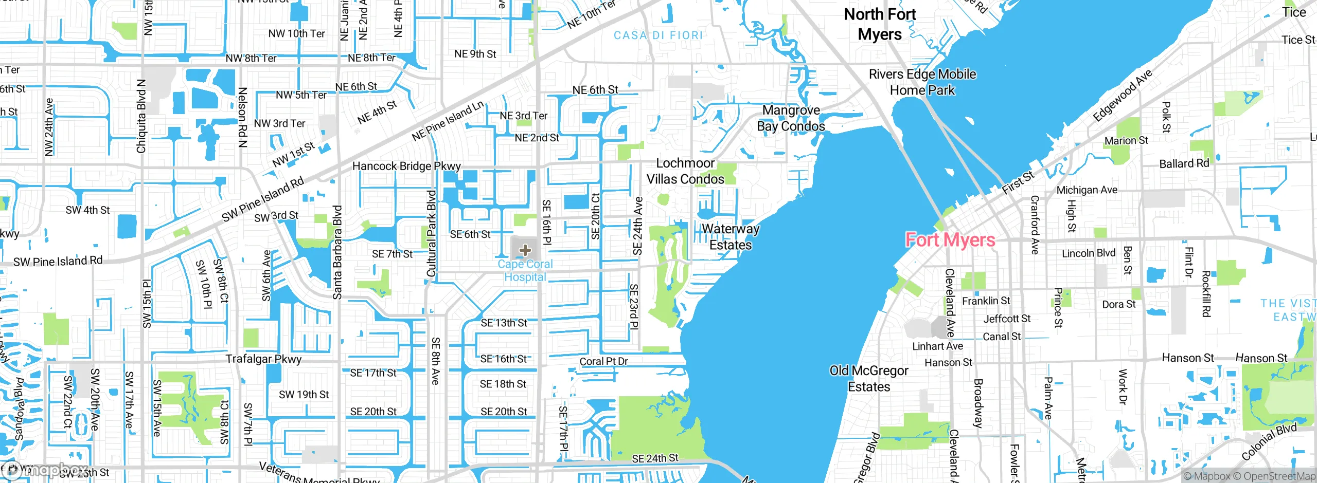 Map showing approximate location