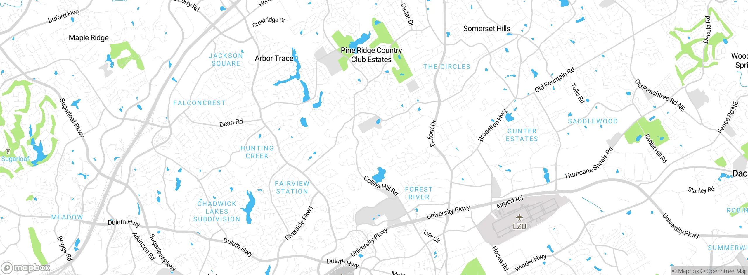 Map showing approximate location