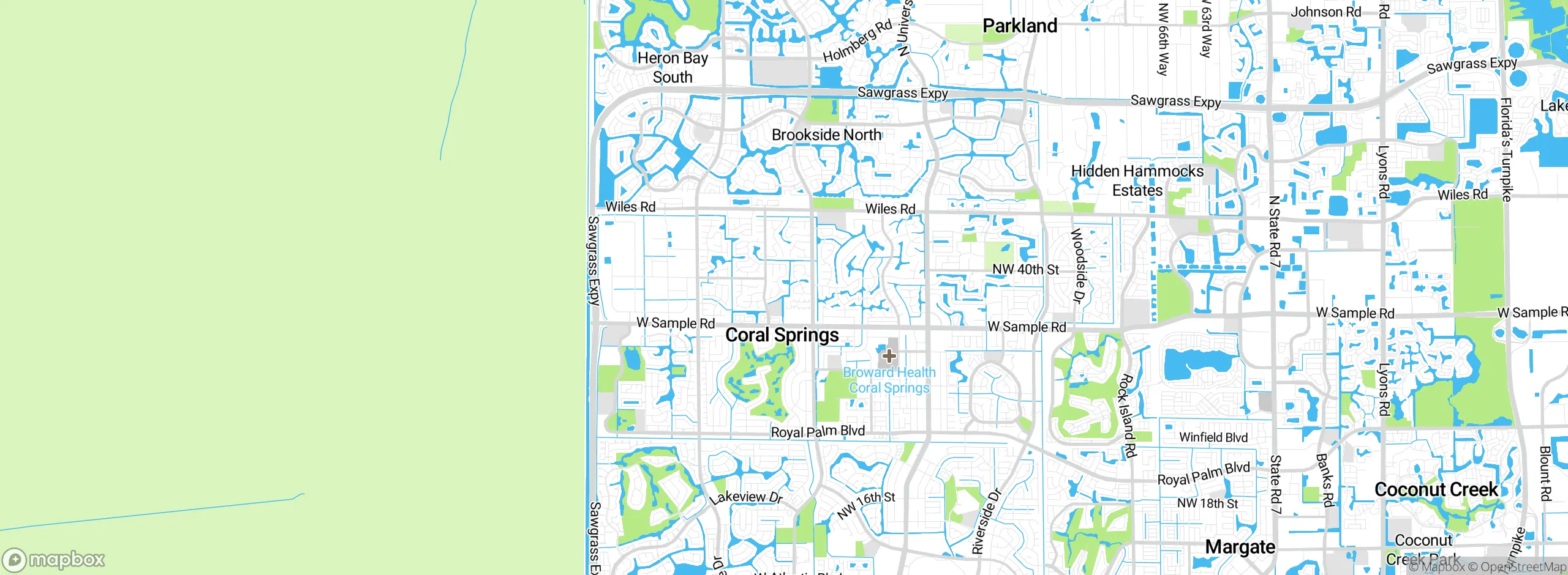 Map showing approximate location