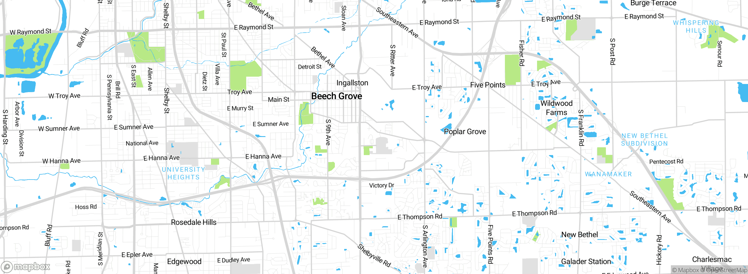 Map showing approximate location