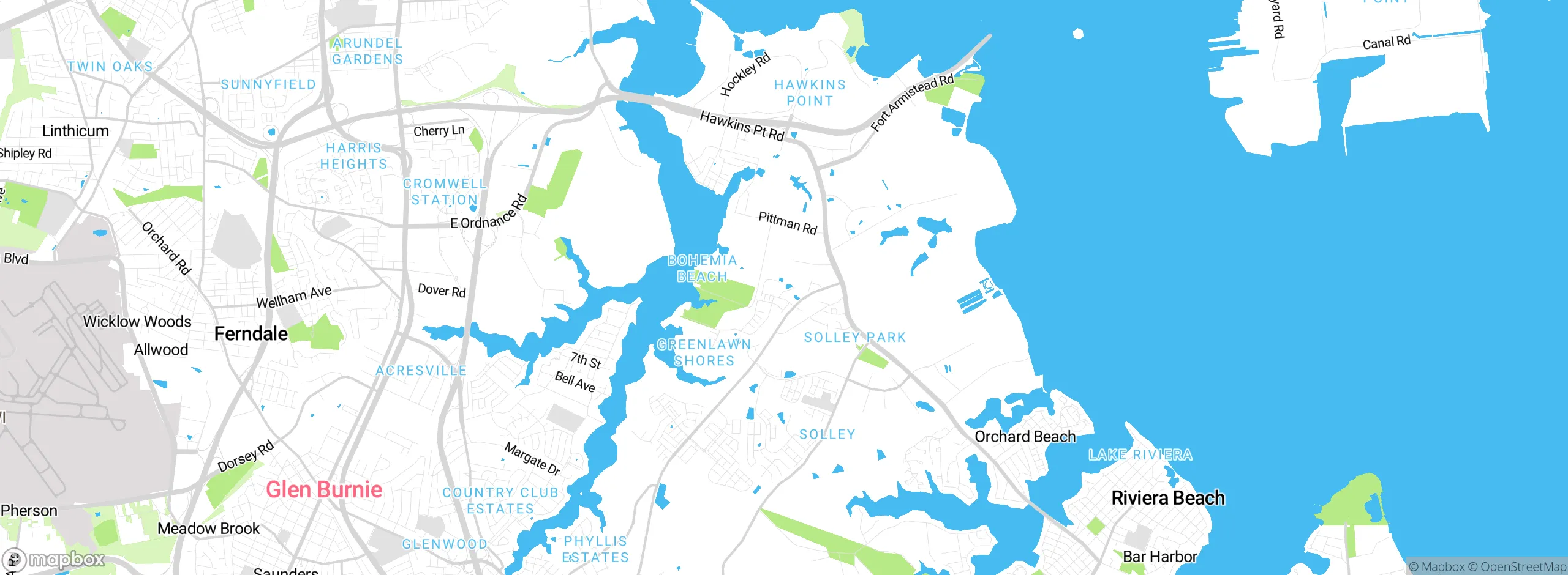 Map showing approximate location