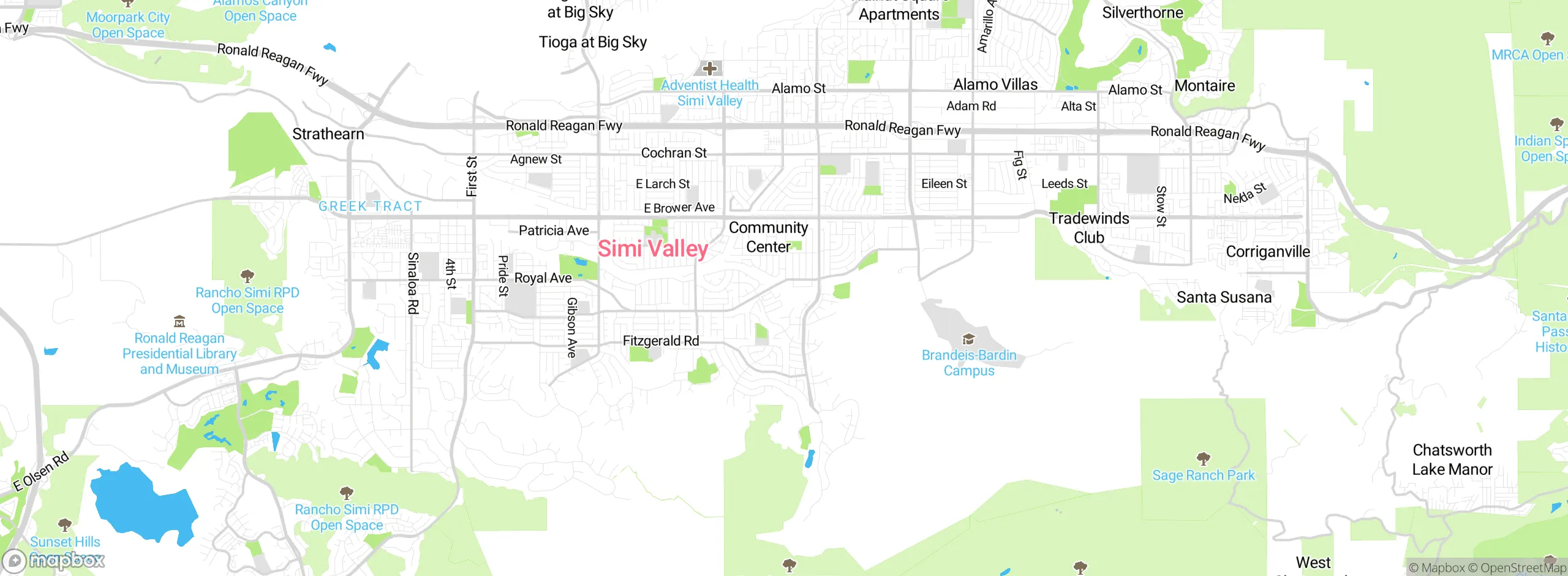 Map showing approximate location
