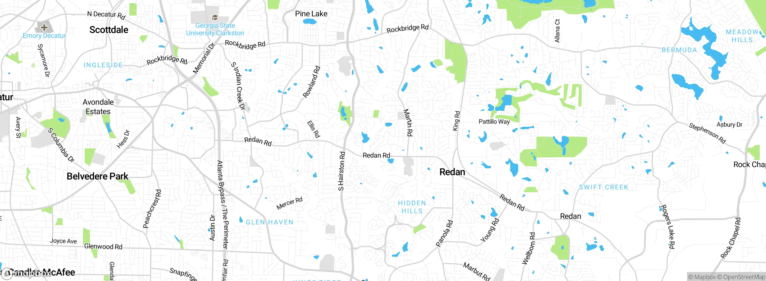 Map showing approximate location