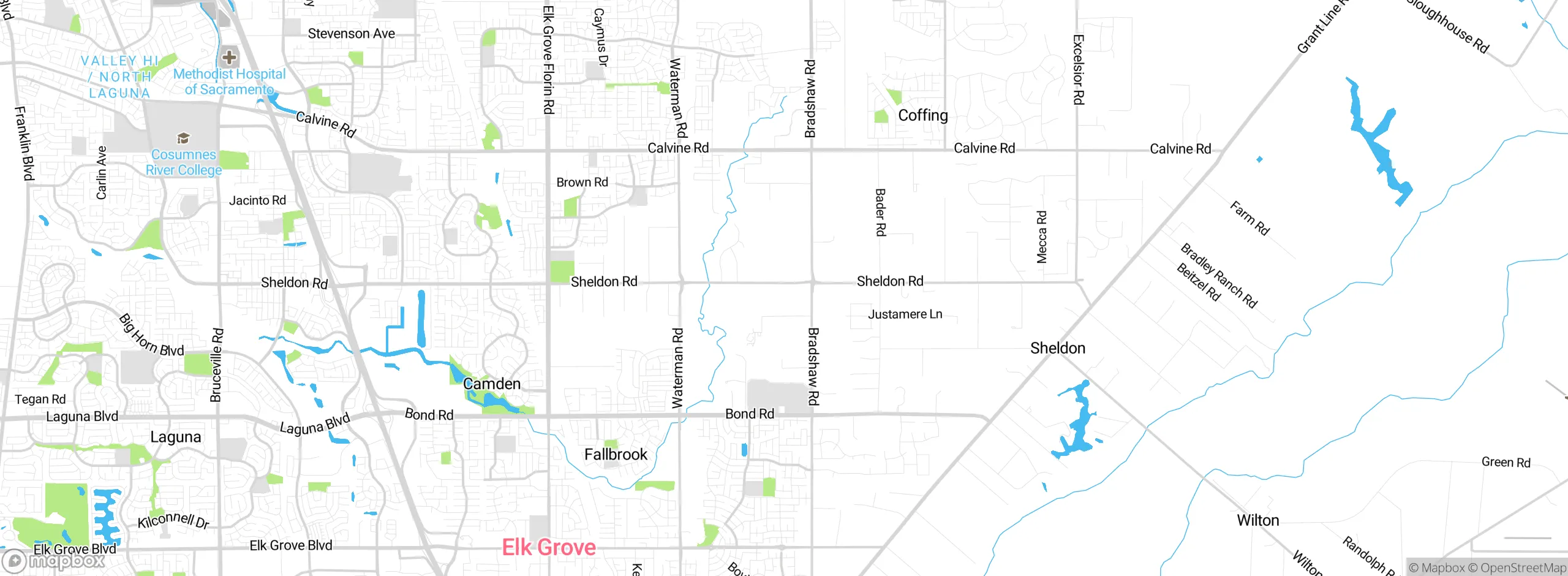 Map showing approximate location