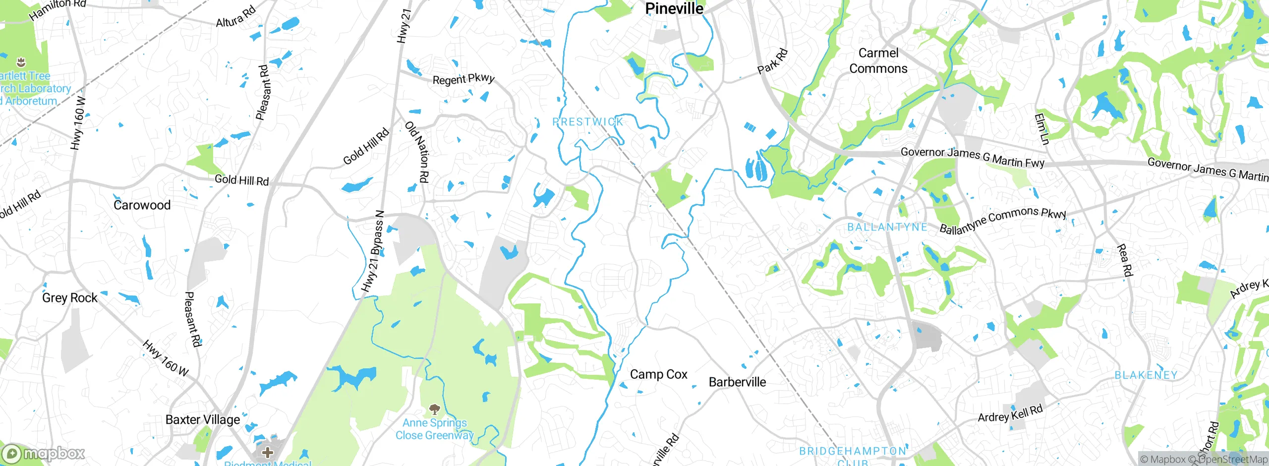 Map showing approximate location