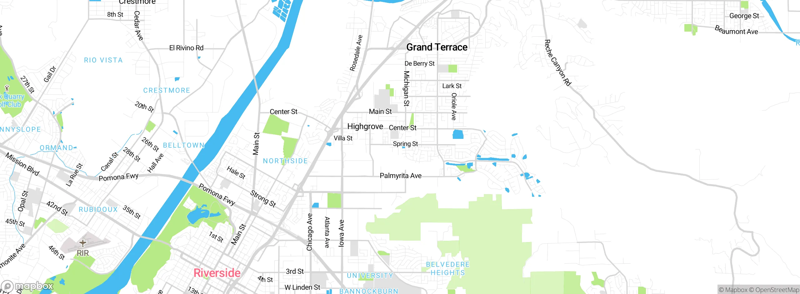 Map showing approximate location