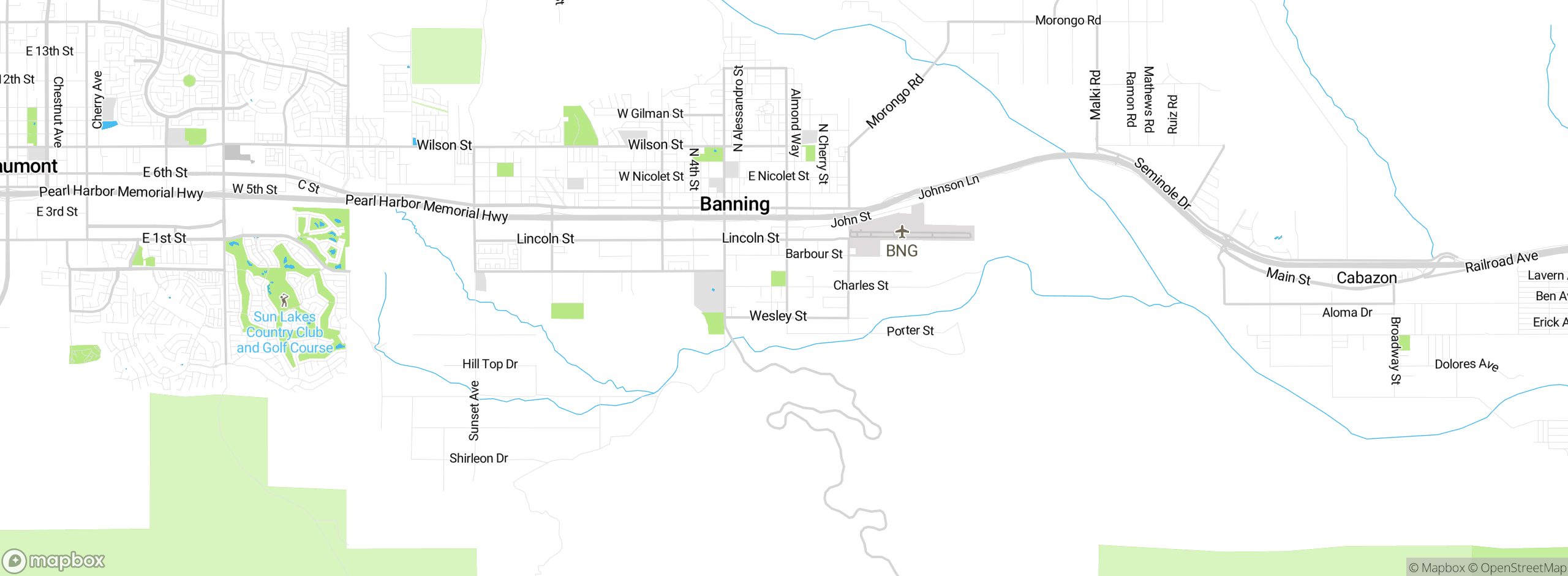 Map showing approximate location