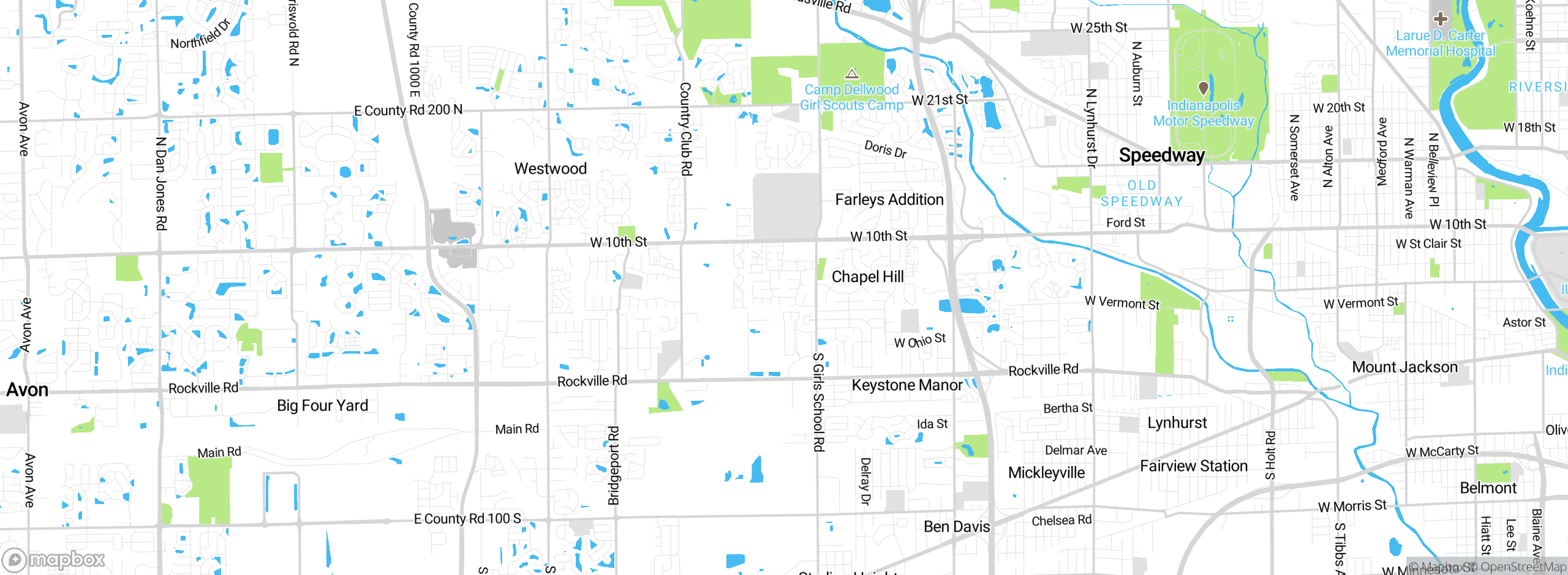 Map showing approximate location