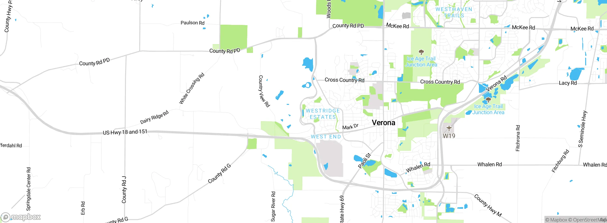 Map showing approximate location
