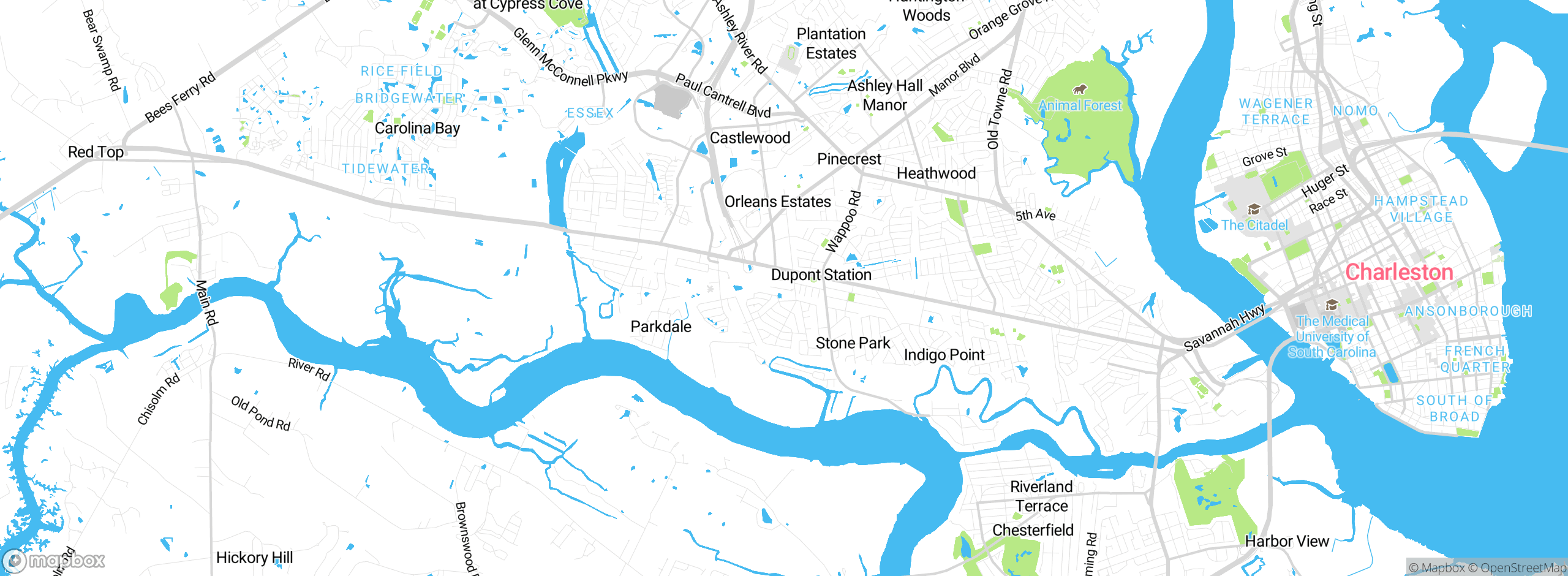 Map showing approximate location