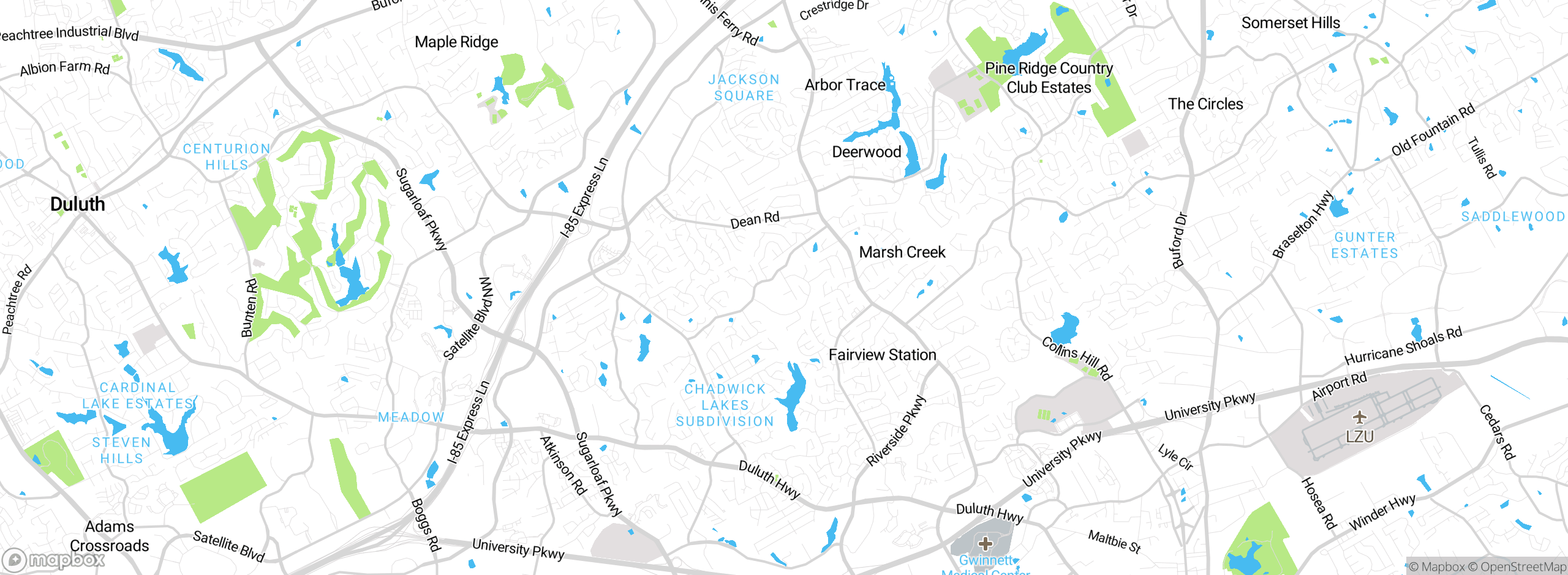 Map showing approximate location