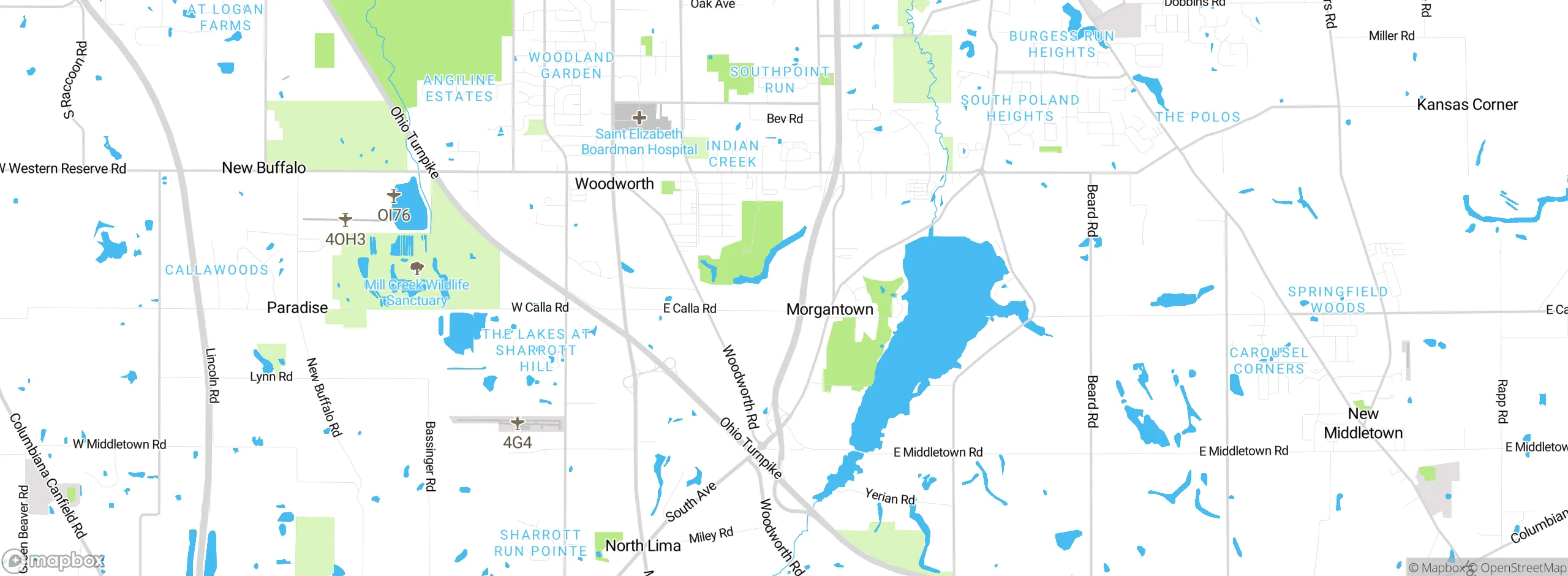 Map showing approximate location