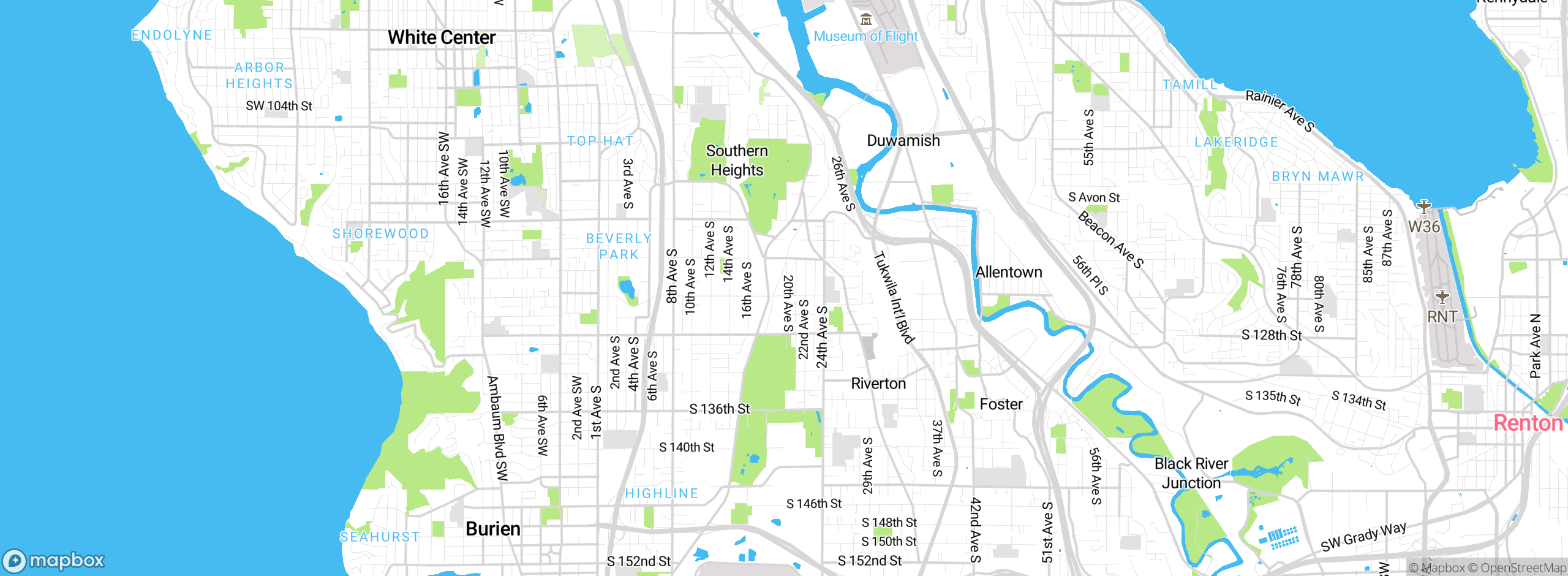 Map showing approximate location