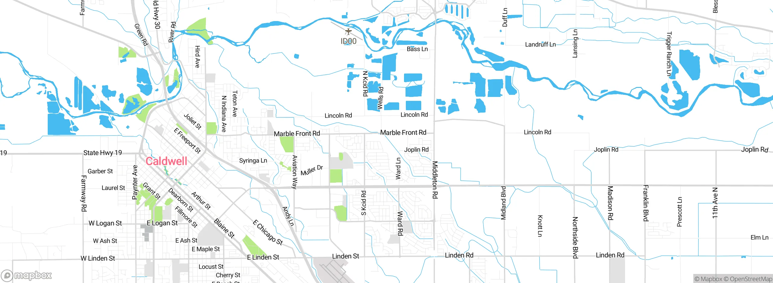Map showing approximate location