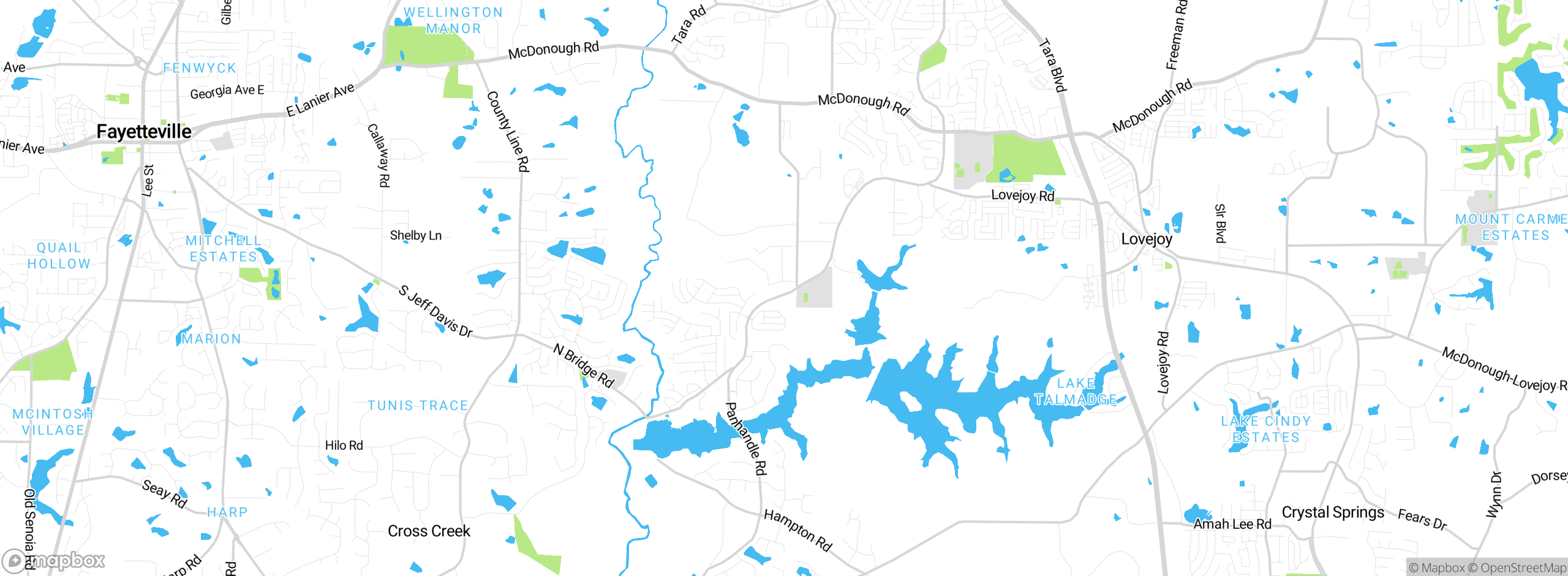 Map showing approximate location