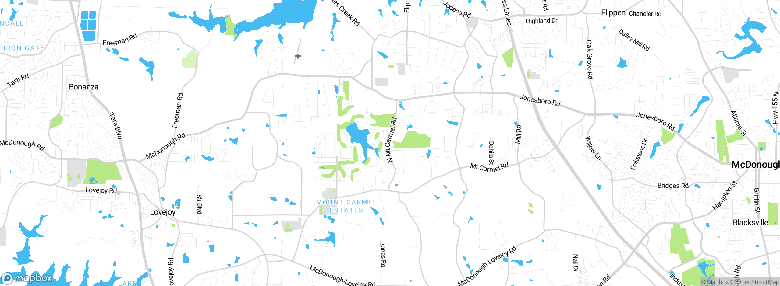 Map showing approximate location
