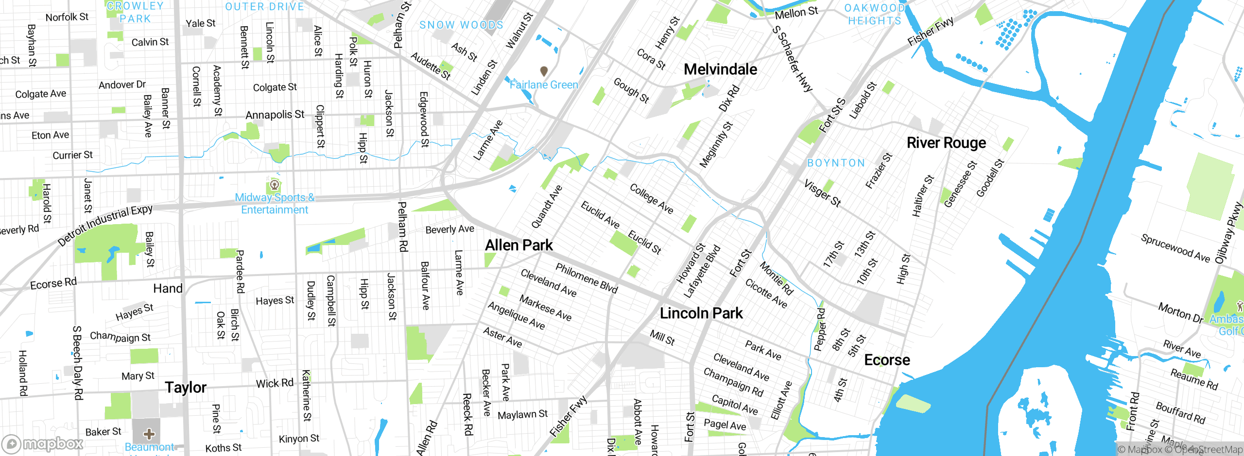Map showing approximate location