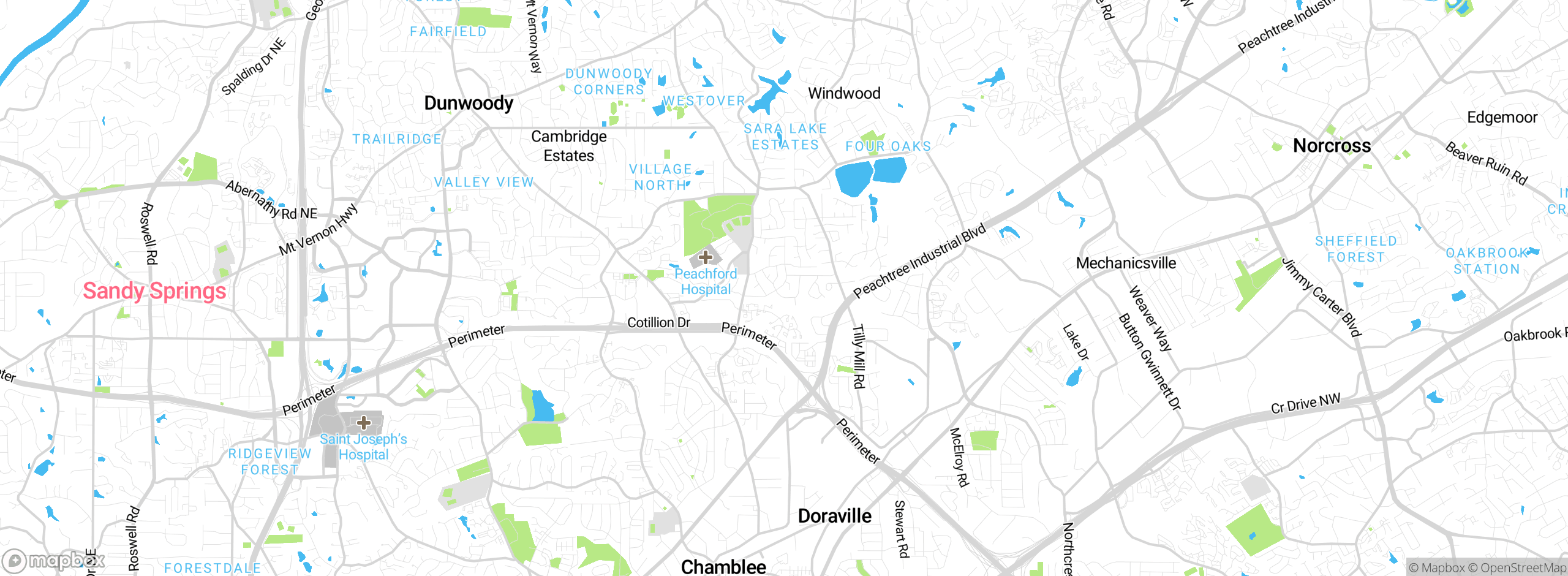 Map showing approximate location
