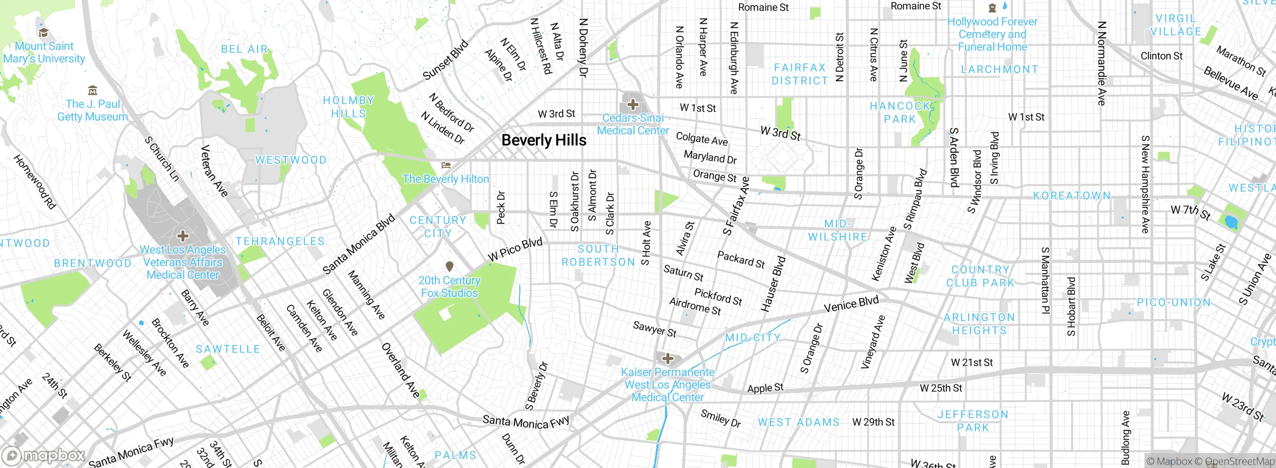 Map showing approximate location