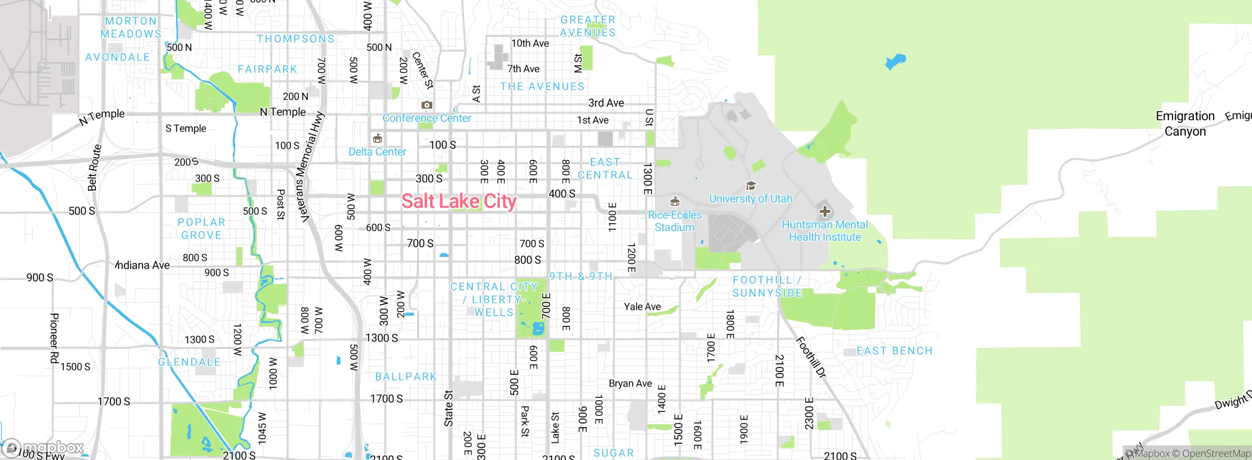 Map showing approximate location