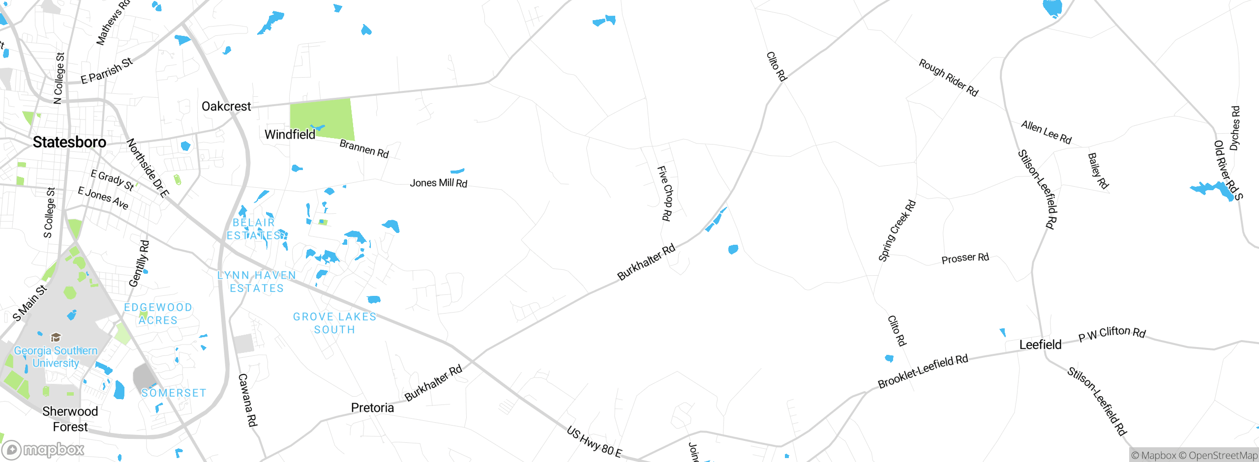 Map showing approximate location