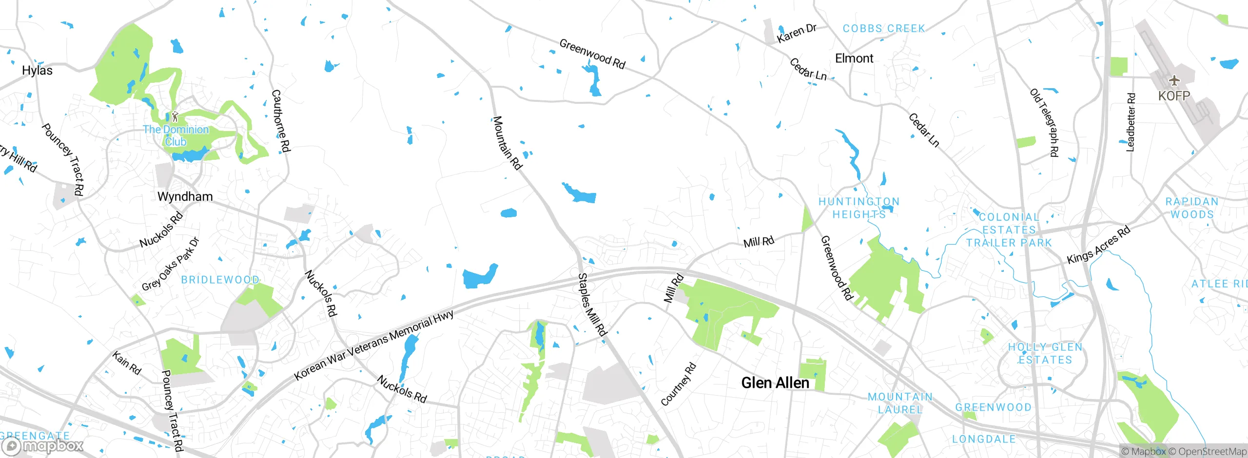 Map showing approximate location