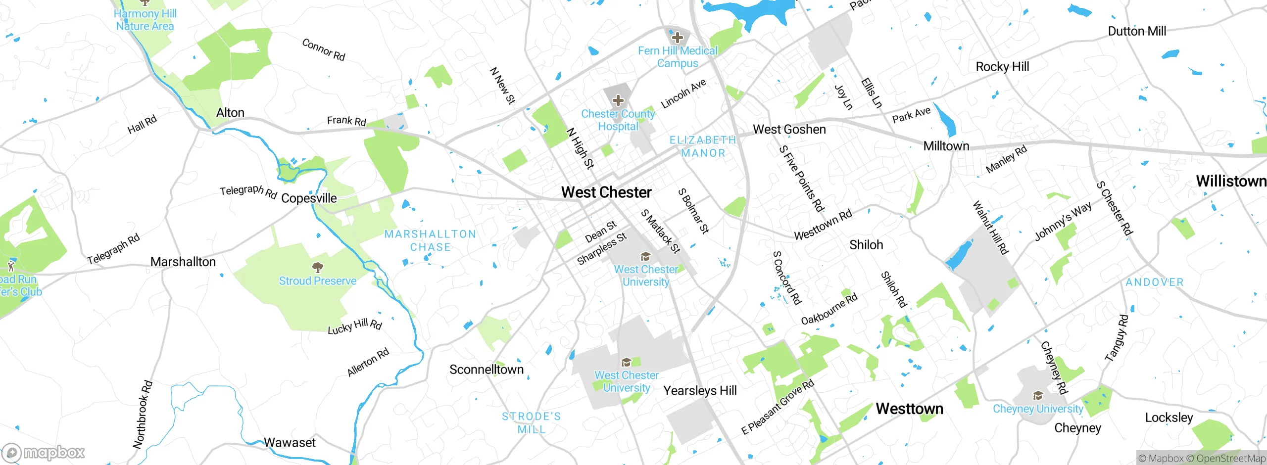 Map showing approximate location