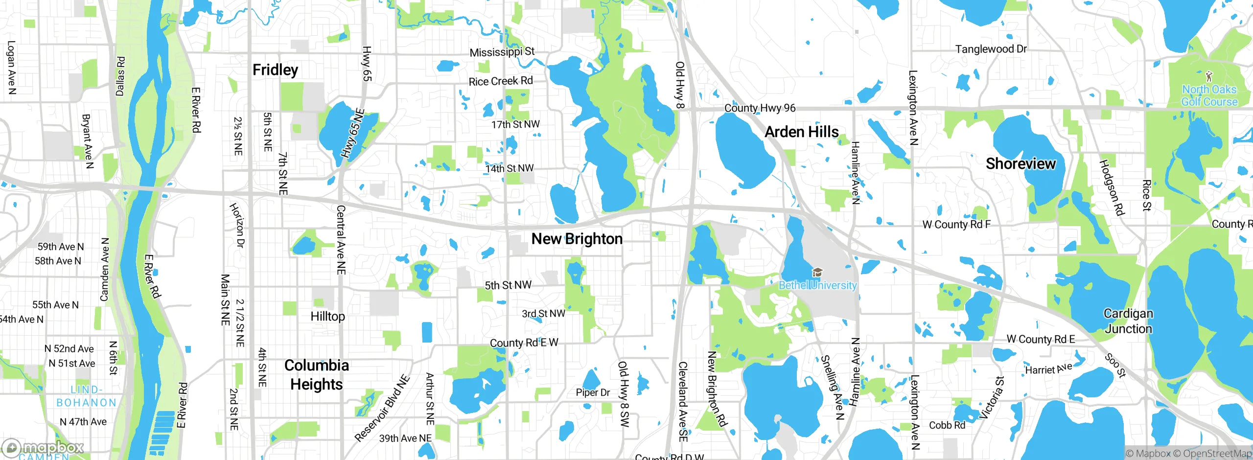 Map showing approximate location