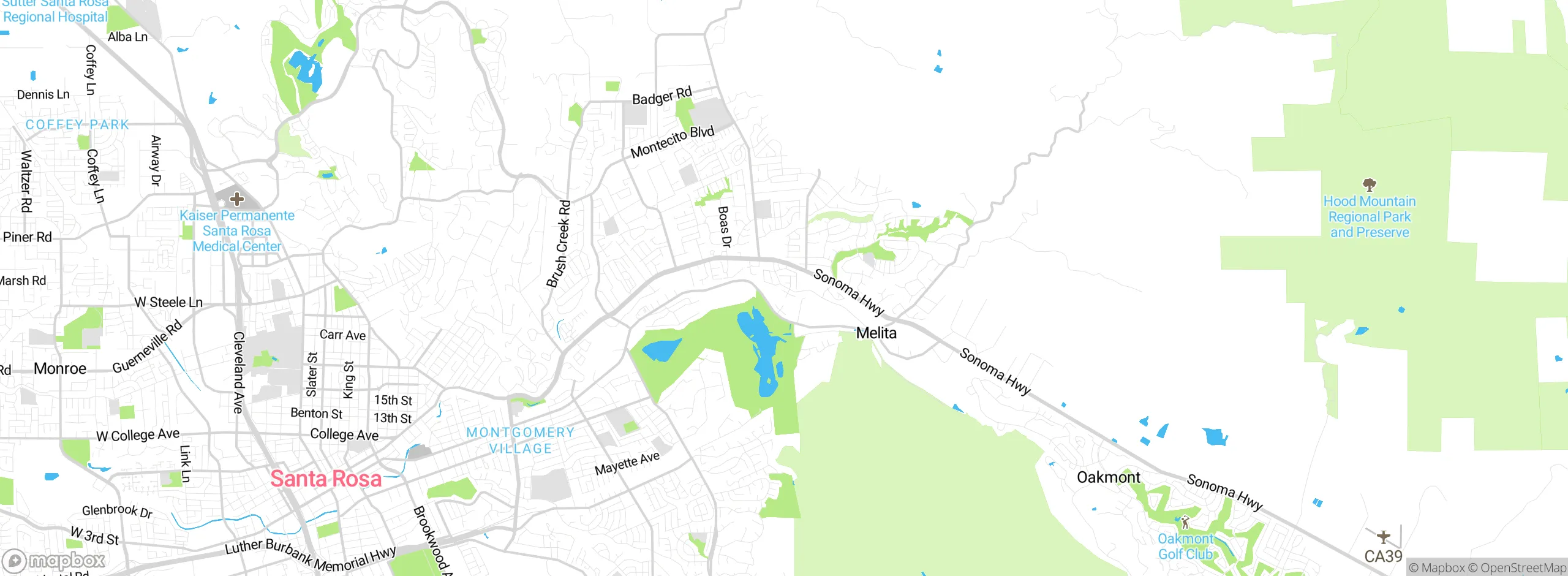 Map showing approximate location