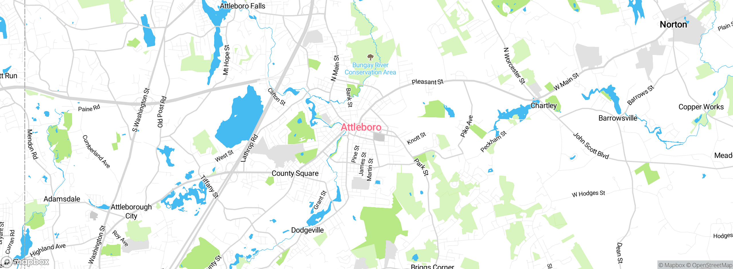 Map showing approximate location