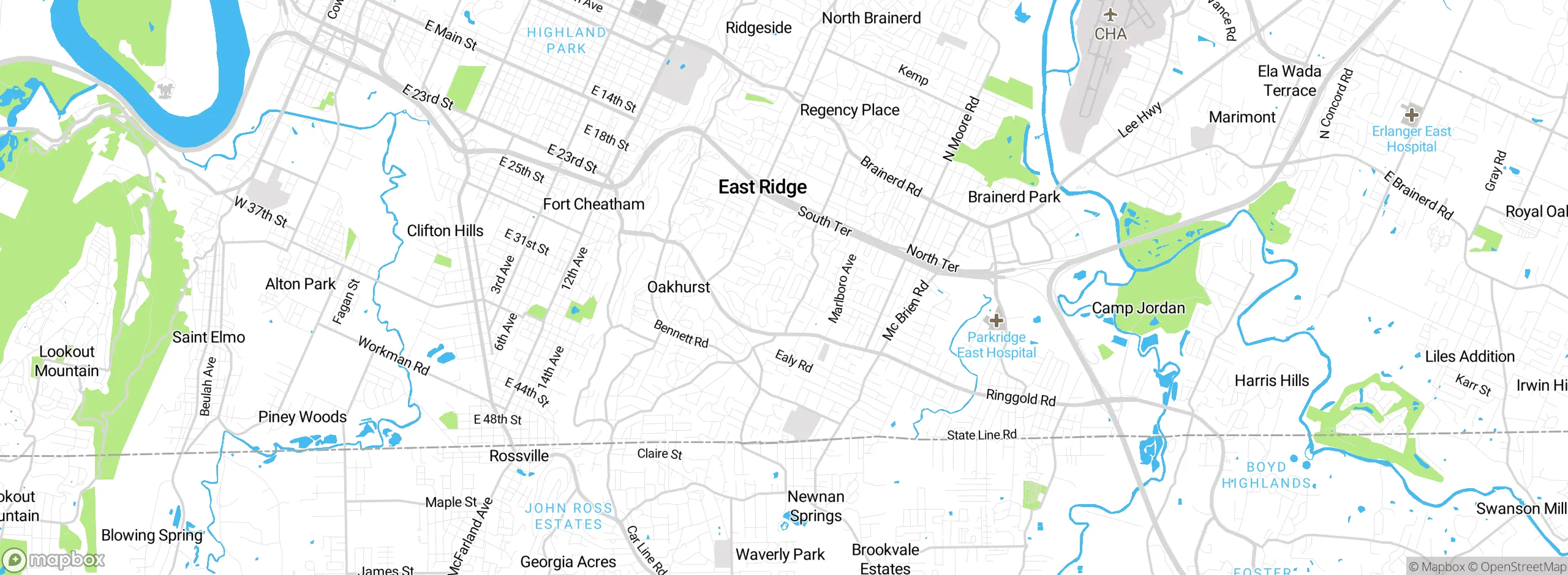 Map showing approximate location