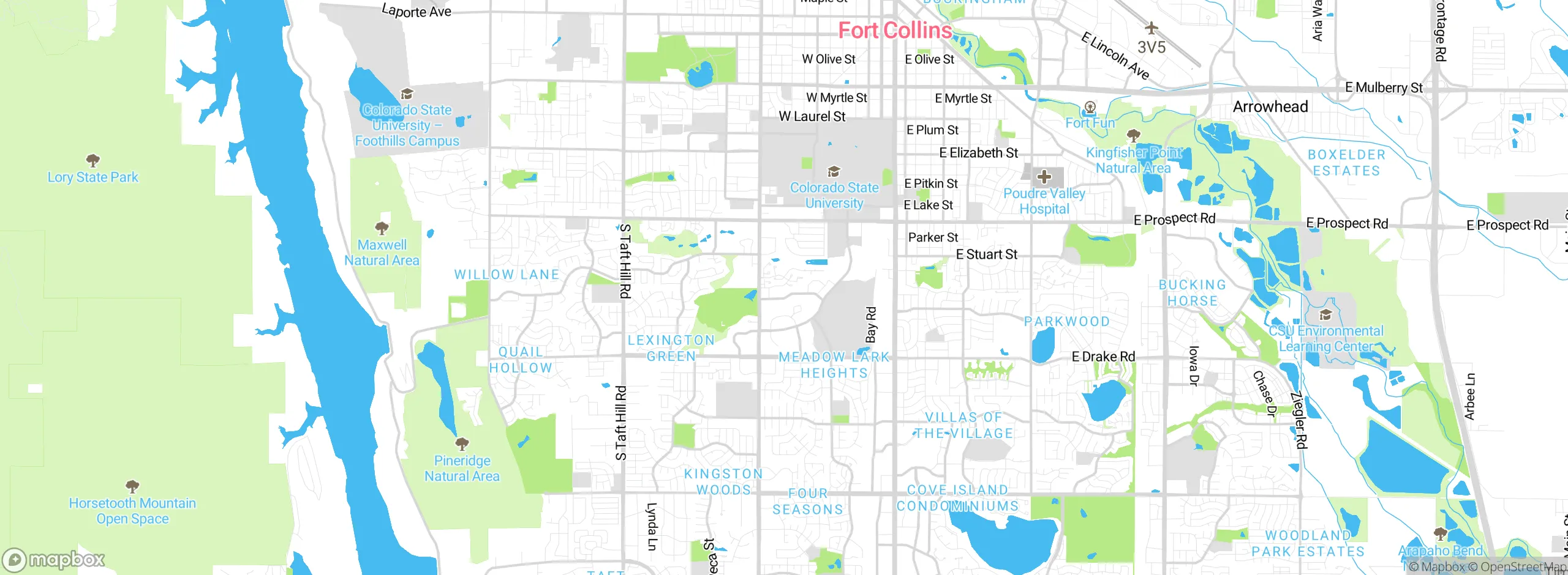 Map showing approximate location
