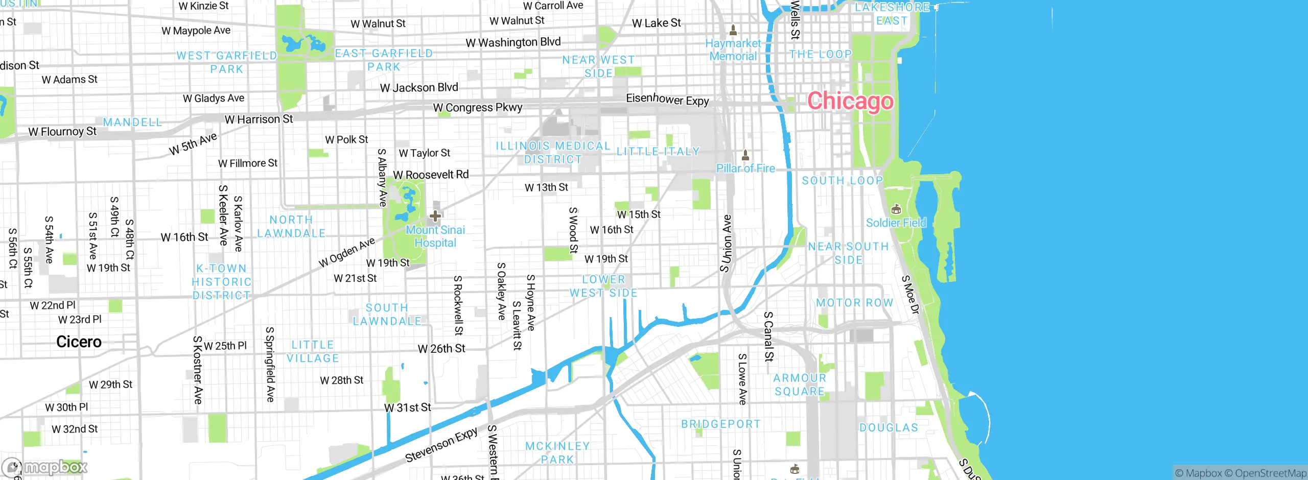 Map showing approximate location