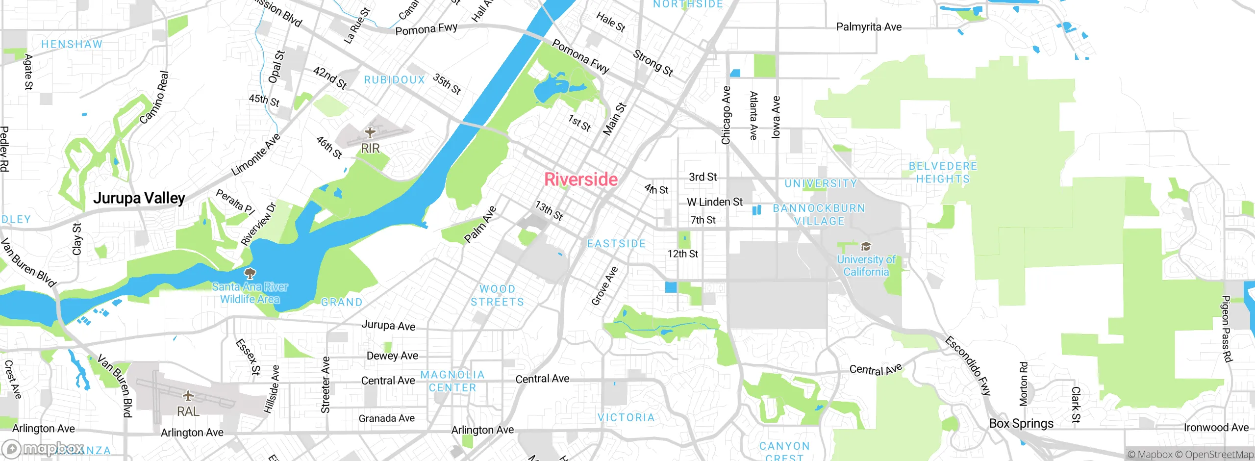 Map showing approximate location