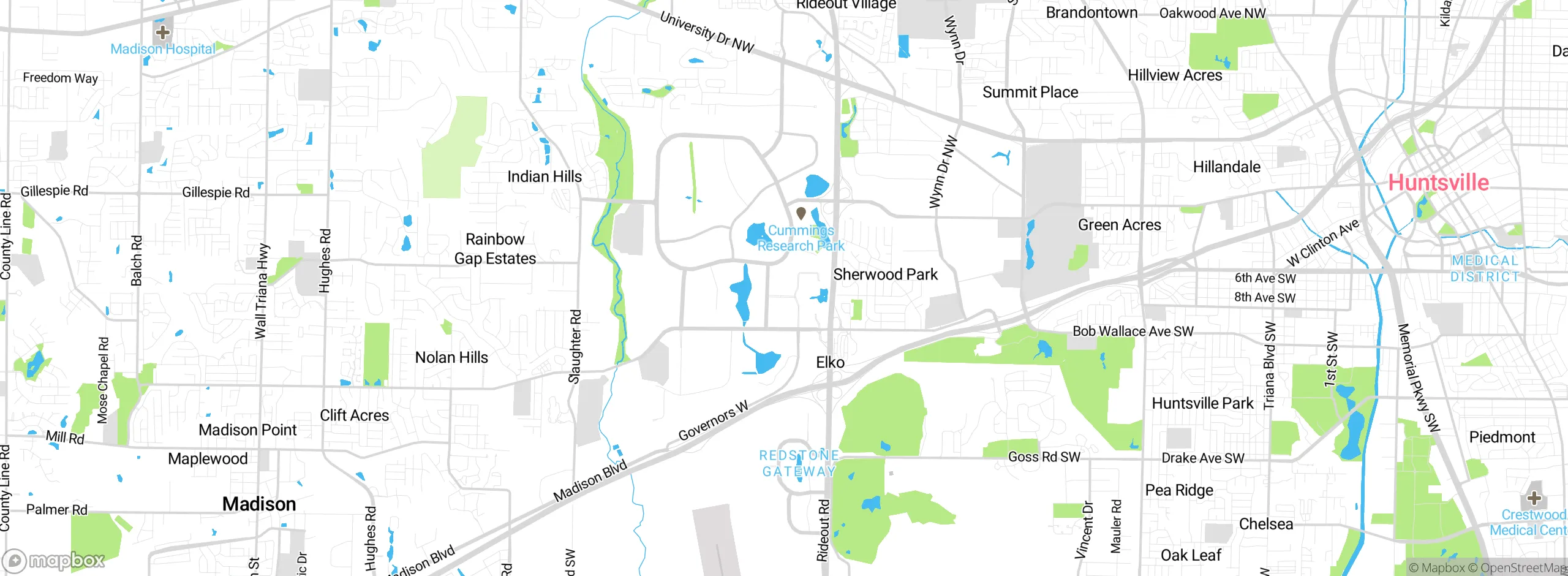Map showing approximate location