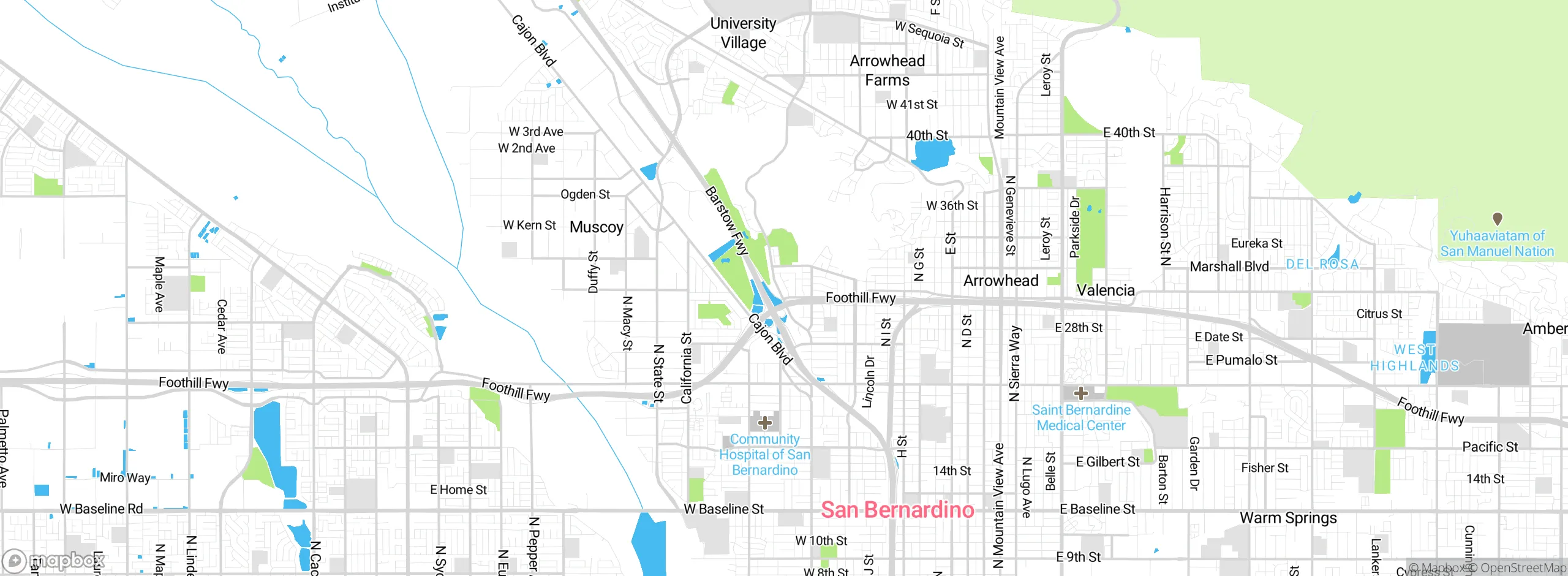 Map showing approximate location
