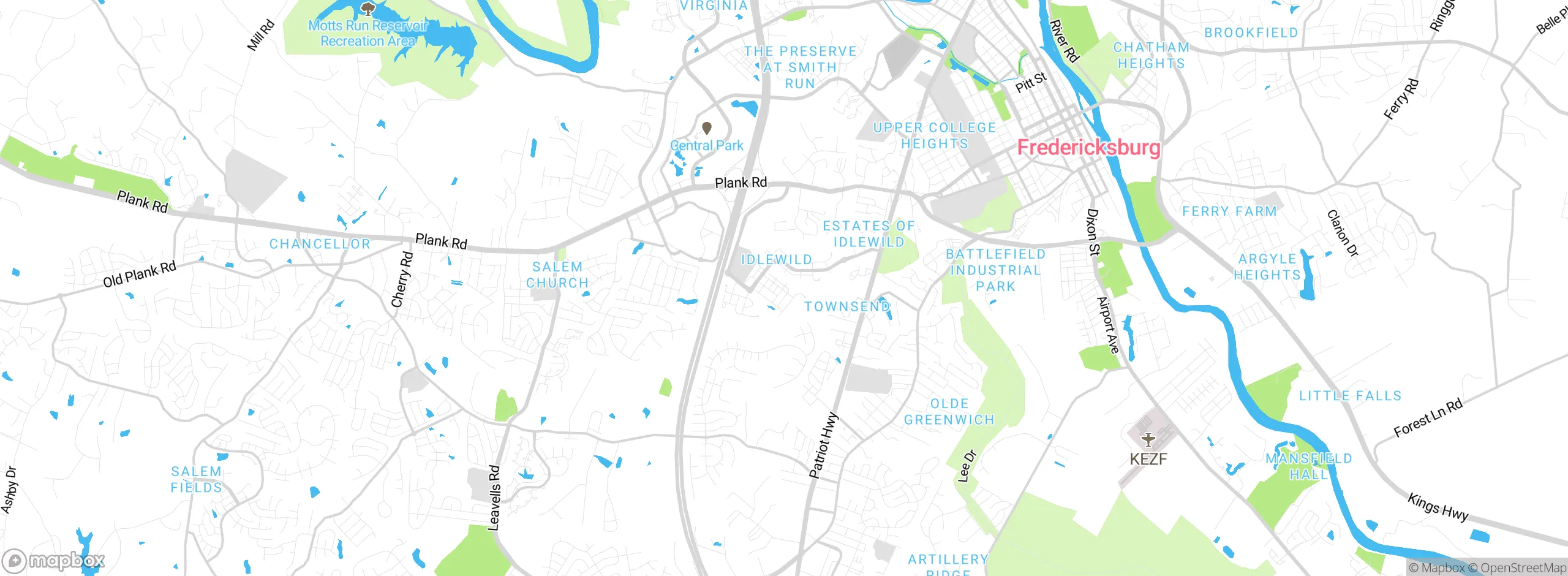 Map showing approximate location