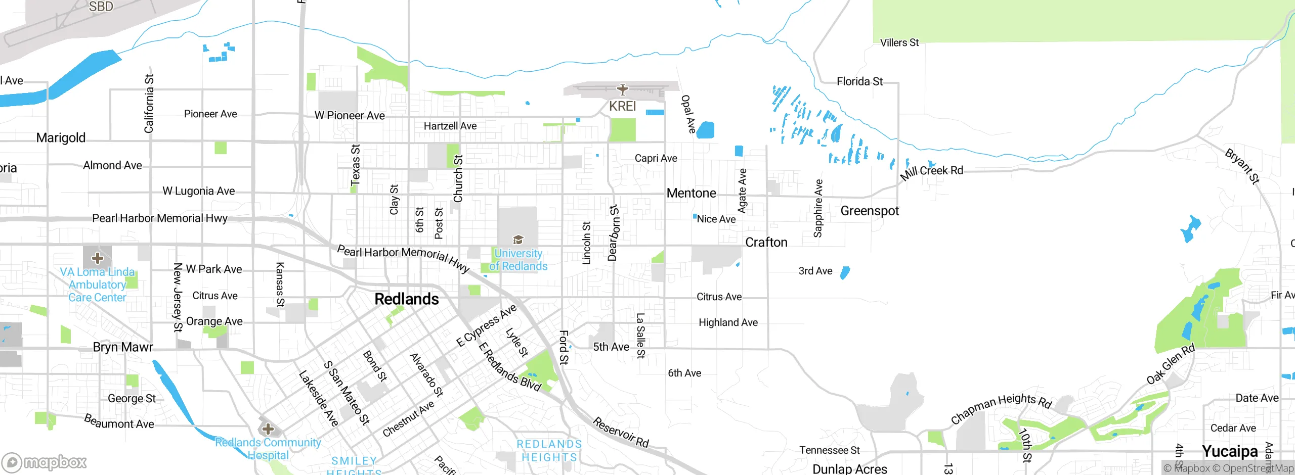 Map showing approximate location