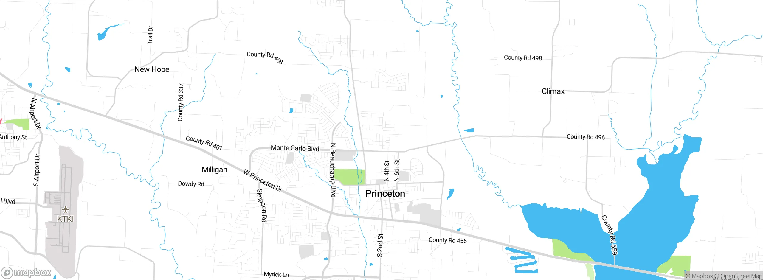 Map showing approximate location