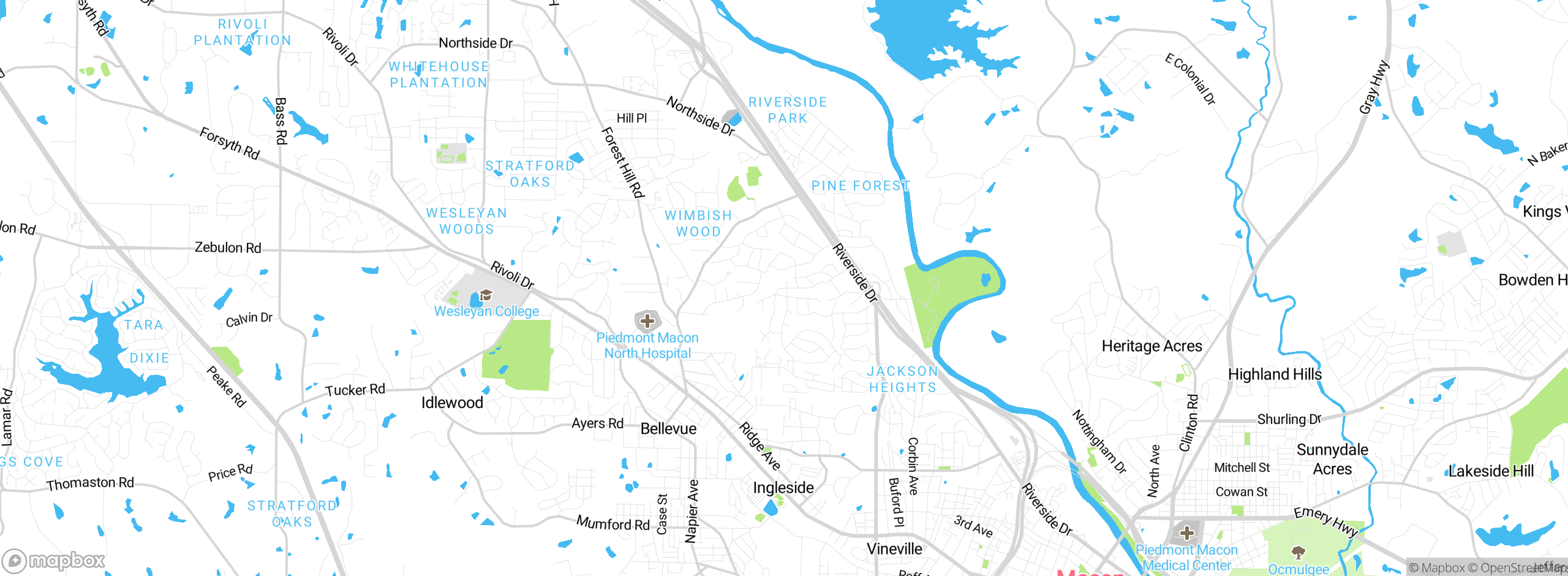 Map showing approximate location