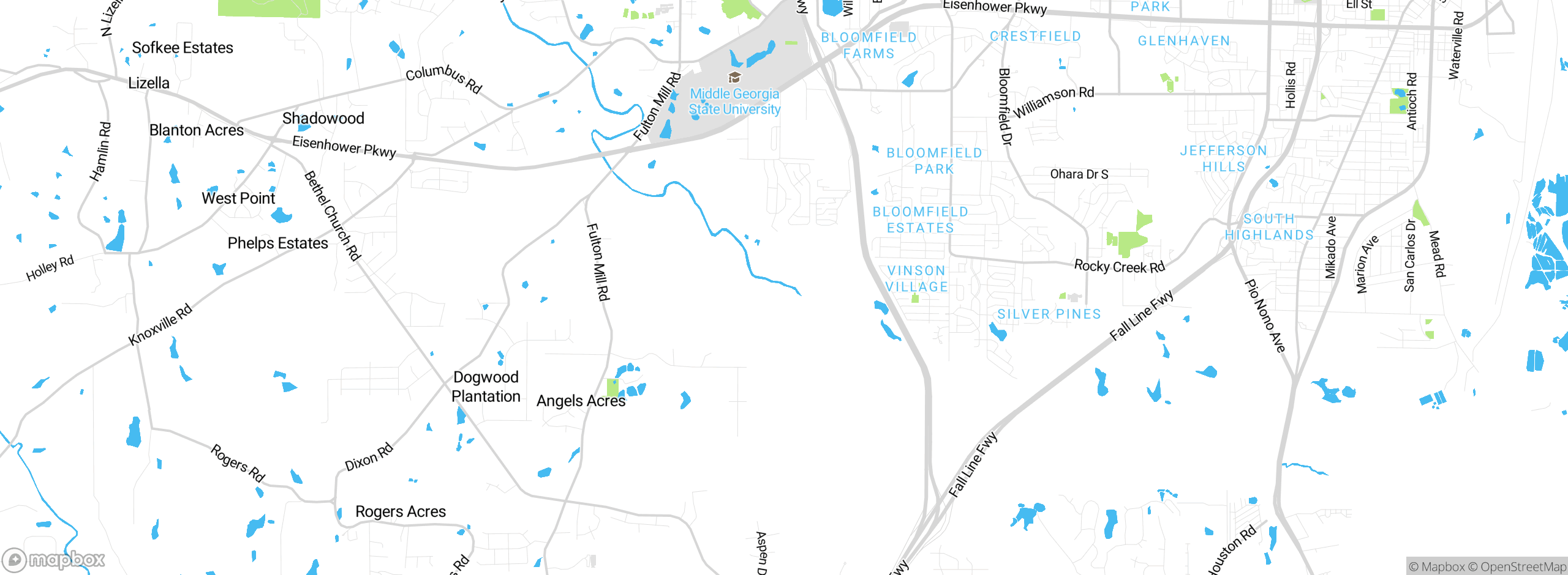 Map showing approximate location