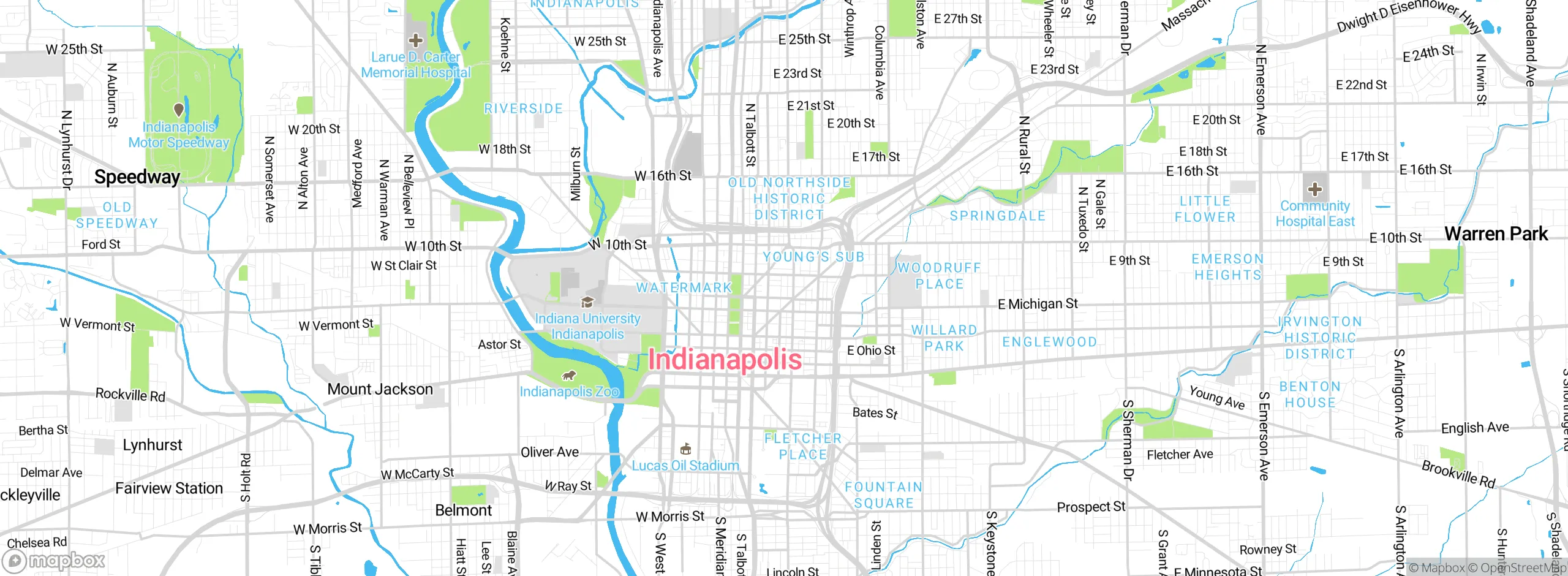 Map showing approximate location