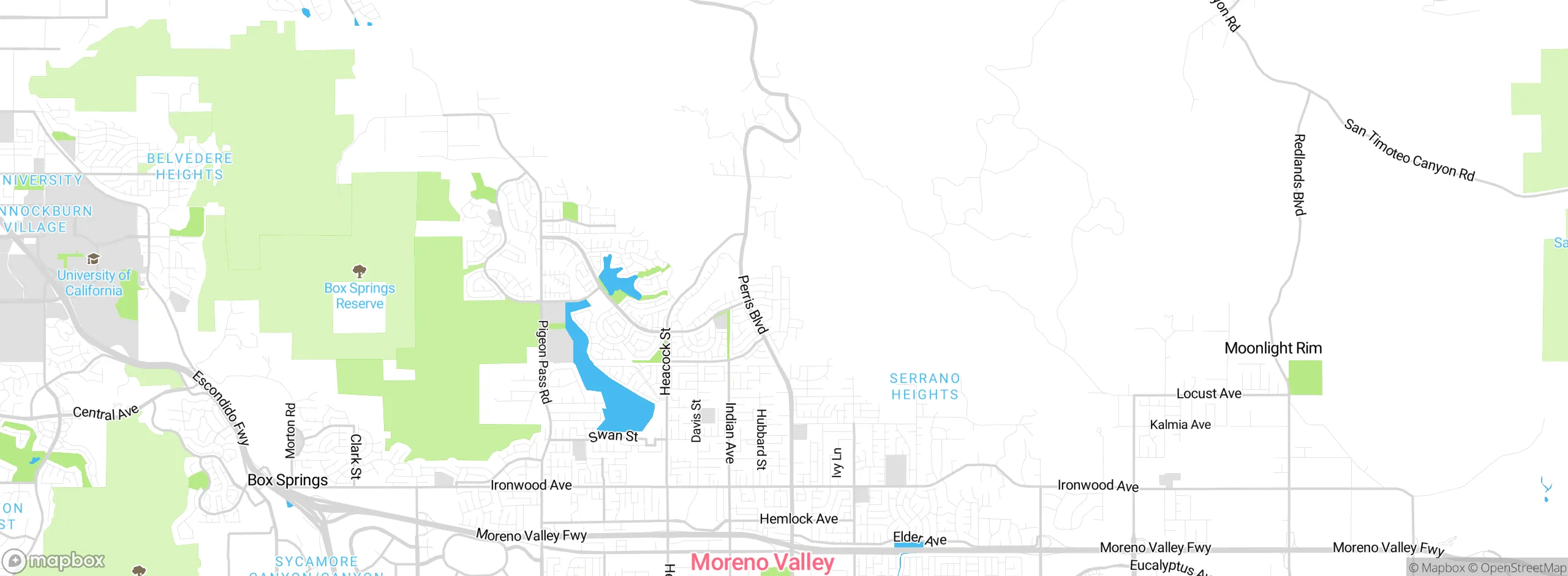 Map showing approximate location