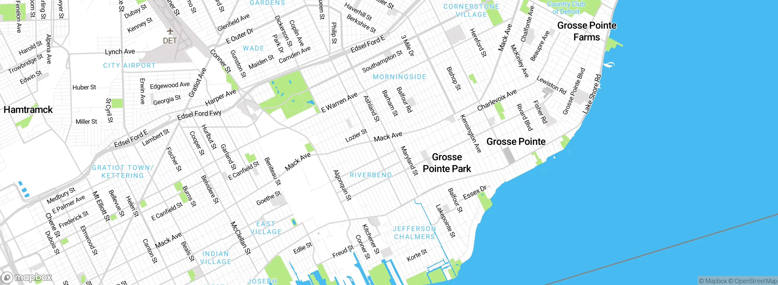 Map showing approximate location