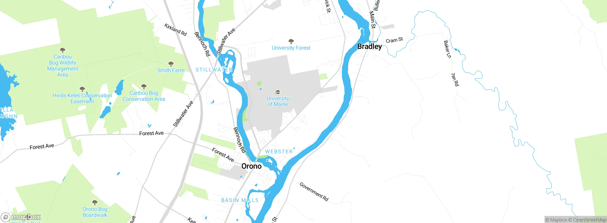 Map showing approximate location