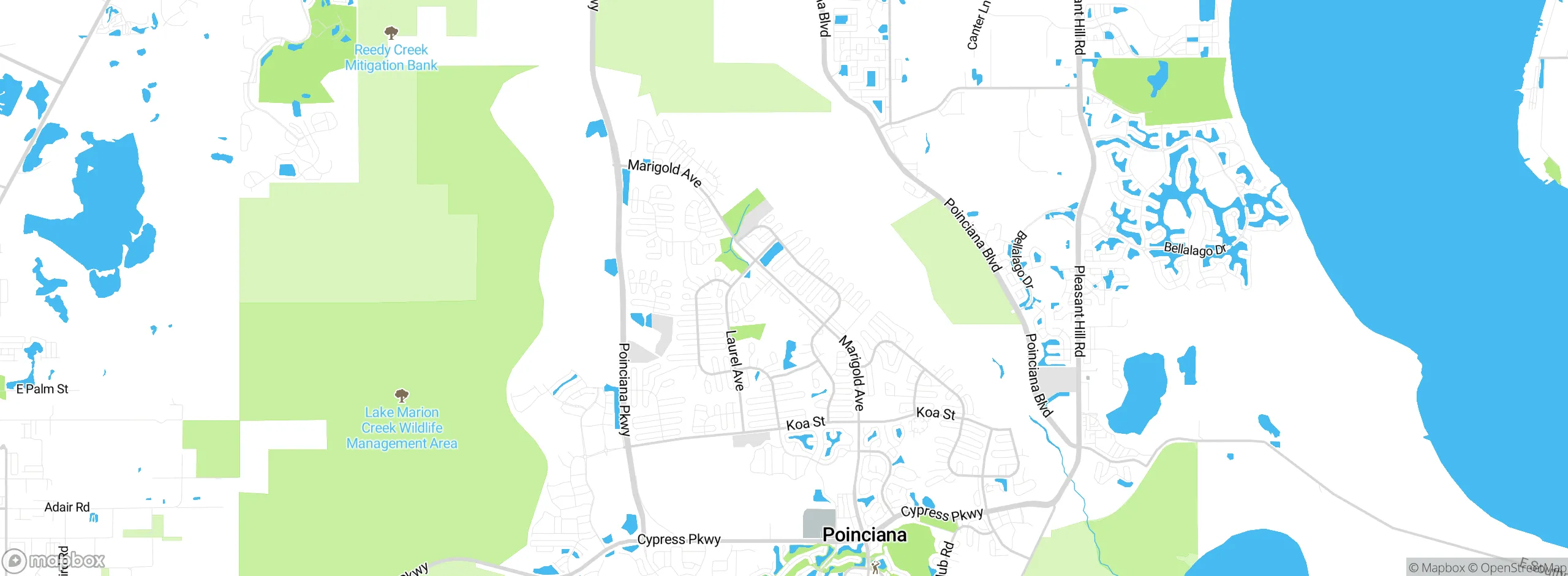 Map showing approximate location