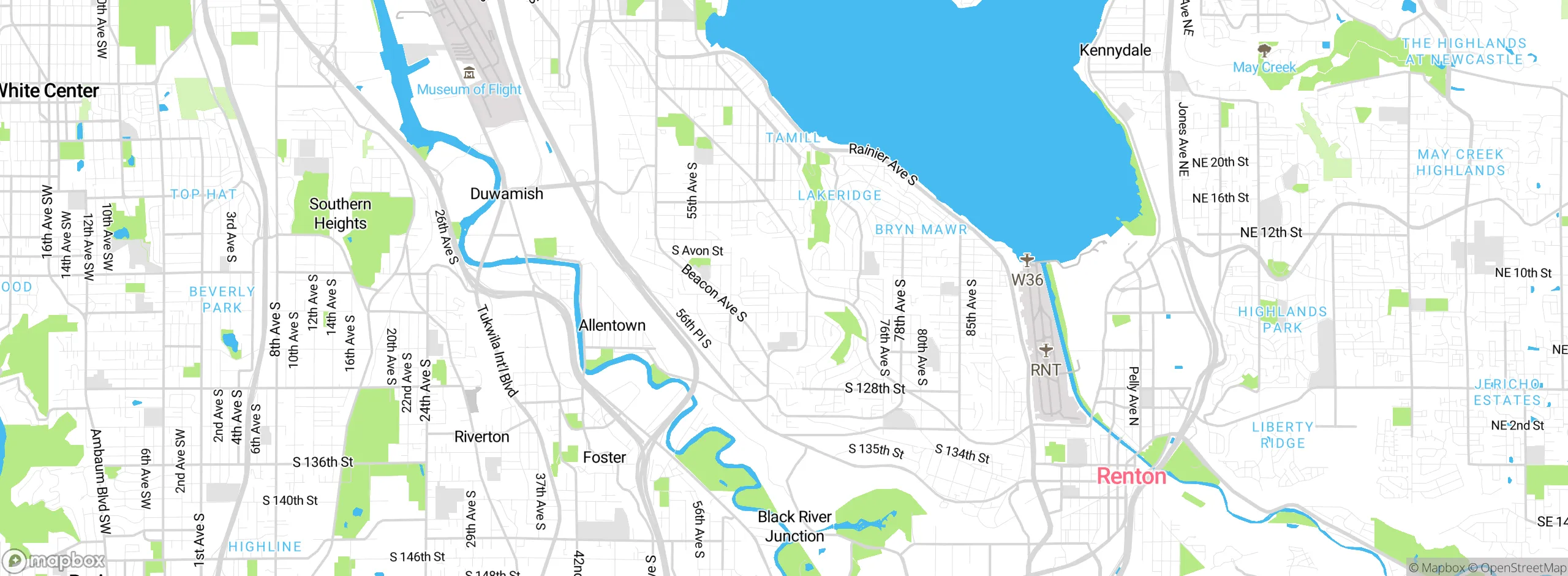 Map showing approximate location